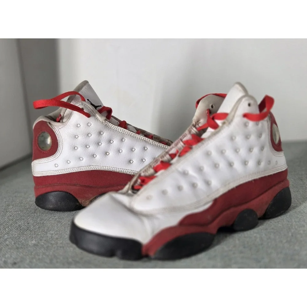 Air Jordan 13 Retro Sneakers Shoes Sz 6.5Y  Cherry Red White Chicago 414574-122